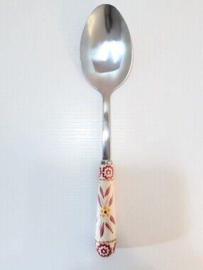 Temp-Tations by Tara Old World Cranberry Handled Serving Spoon Utensil NWOT